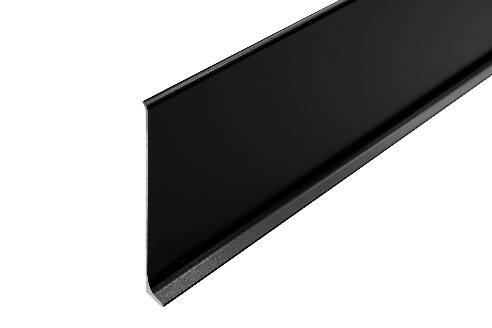 Aluminum skirting board 100mm Cezar Black RAL9005 Matt 2.50m