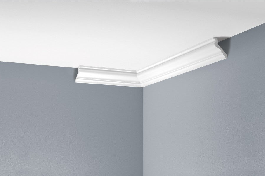 Smooth cornice strip LGG-27 Flex Cezar White 2.40m