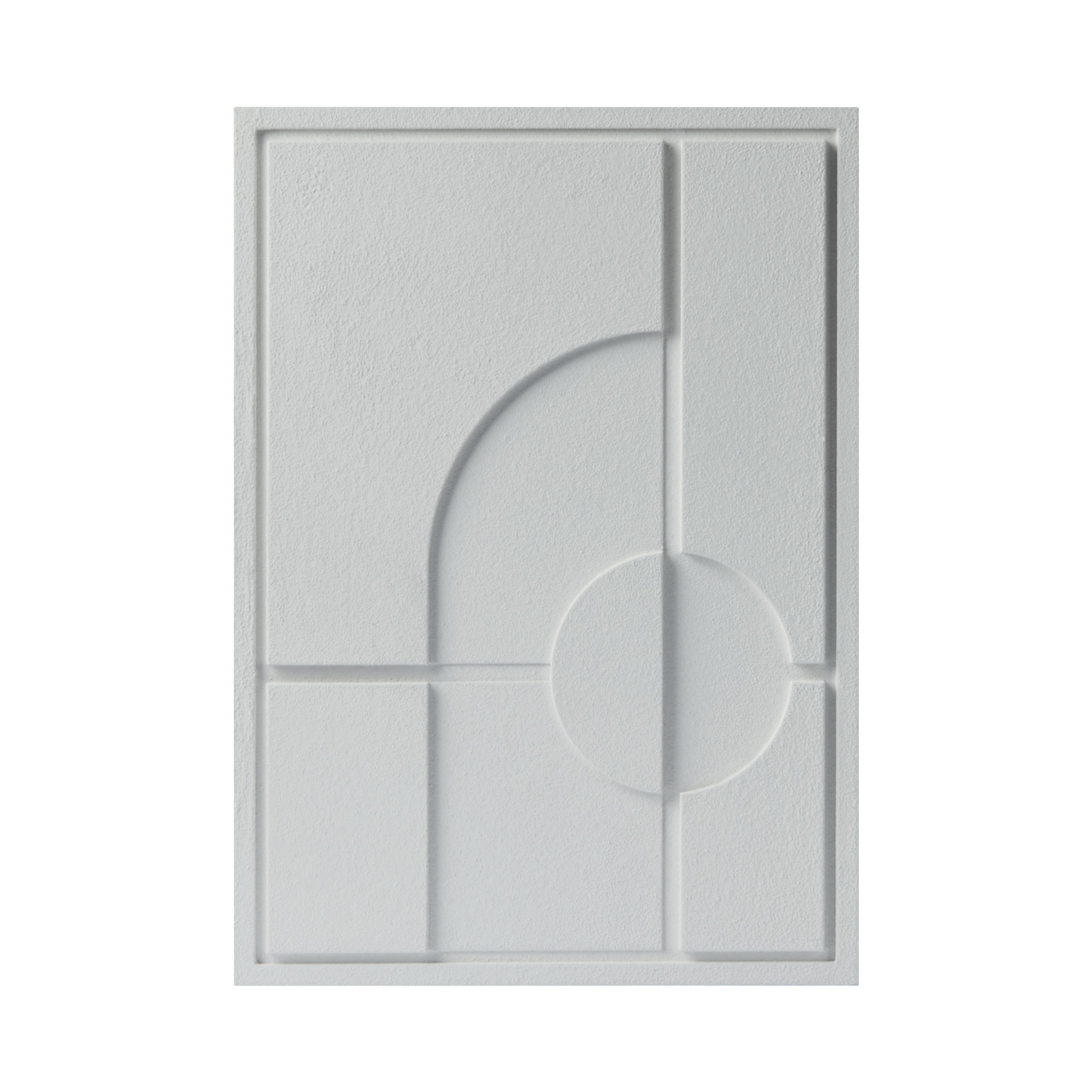 Wall Decor 500x700x18mm GEOMETRIC 1 MURSO Bianco