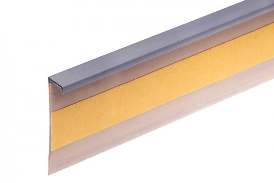 Flat PVC carpet strip Cezar Silver Matt 2.50m