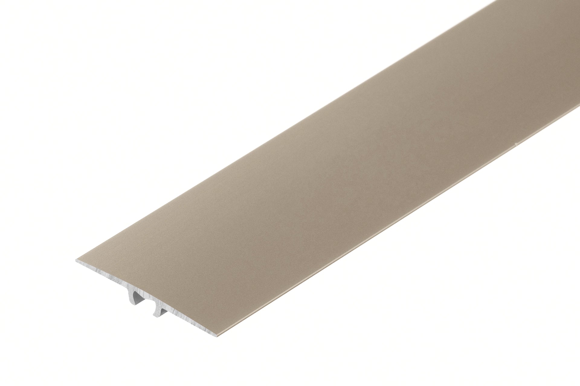 Profil progowy aluminiowy płaski 35mm 5w1 Cezar Szampan Mat 0,93m