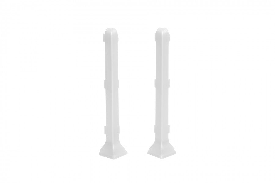 Narożnik zewnętrzny do listwy przypodłogowej 100mm 1kpl=2szt Cezar Biały RAL9003 Mat