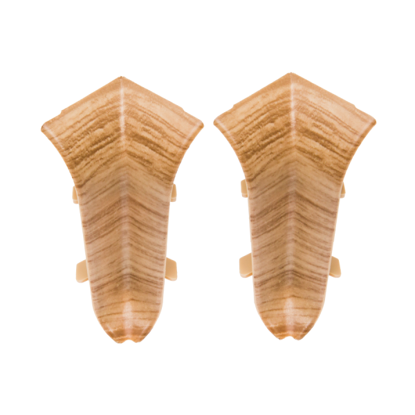 Narożnik wewnętrzny do listwy przypodłogowej Classic 22x59mm 1kpl=2szt Cezar Wiąz Kanadyjski Mat