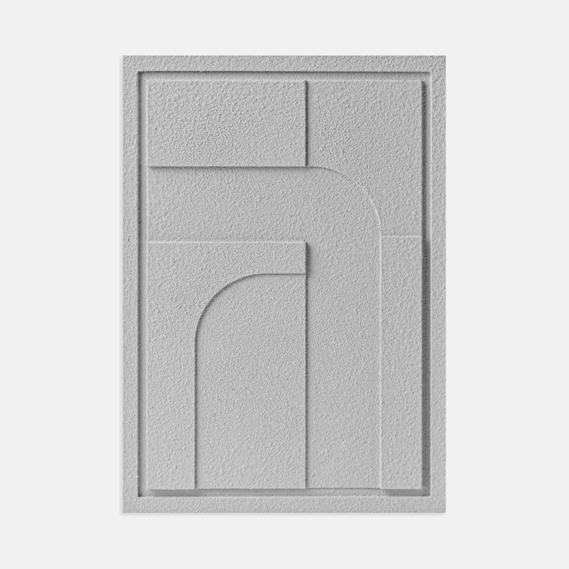 Wall Decor 500x700x18mm GEOMETRIC 4 MURSO Milky Grey