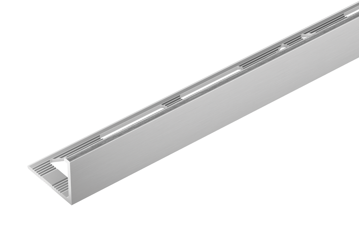 Profil do glazury aluminiowy narożny 10mm Cezar Naturalny 2,50m