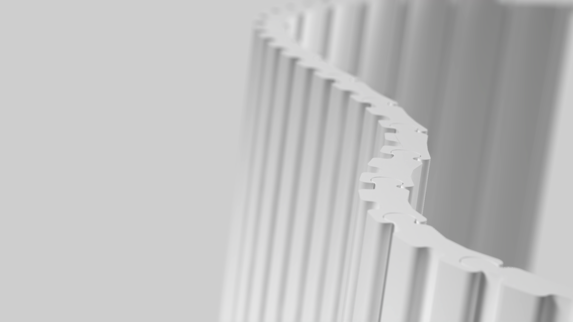 Zakończenie prawe do panelu ściennego THALIA FLEX 27,5x14mm Creativa by Cezar Biały mat 2,80m
