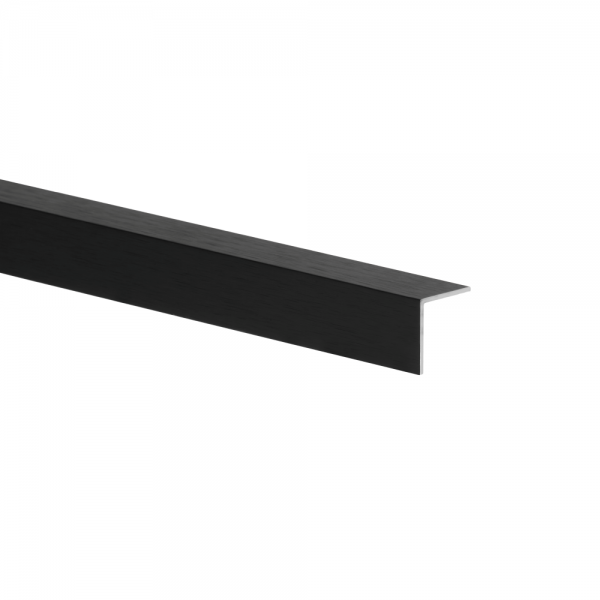 AL angle section 20x20x1mm L= 1.00m Black Brushed