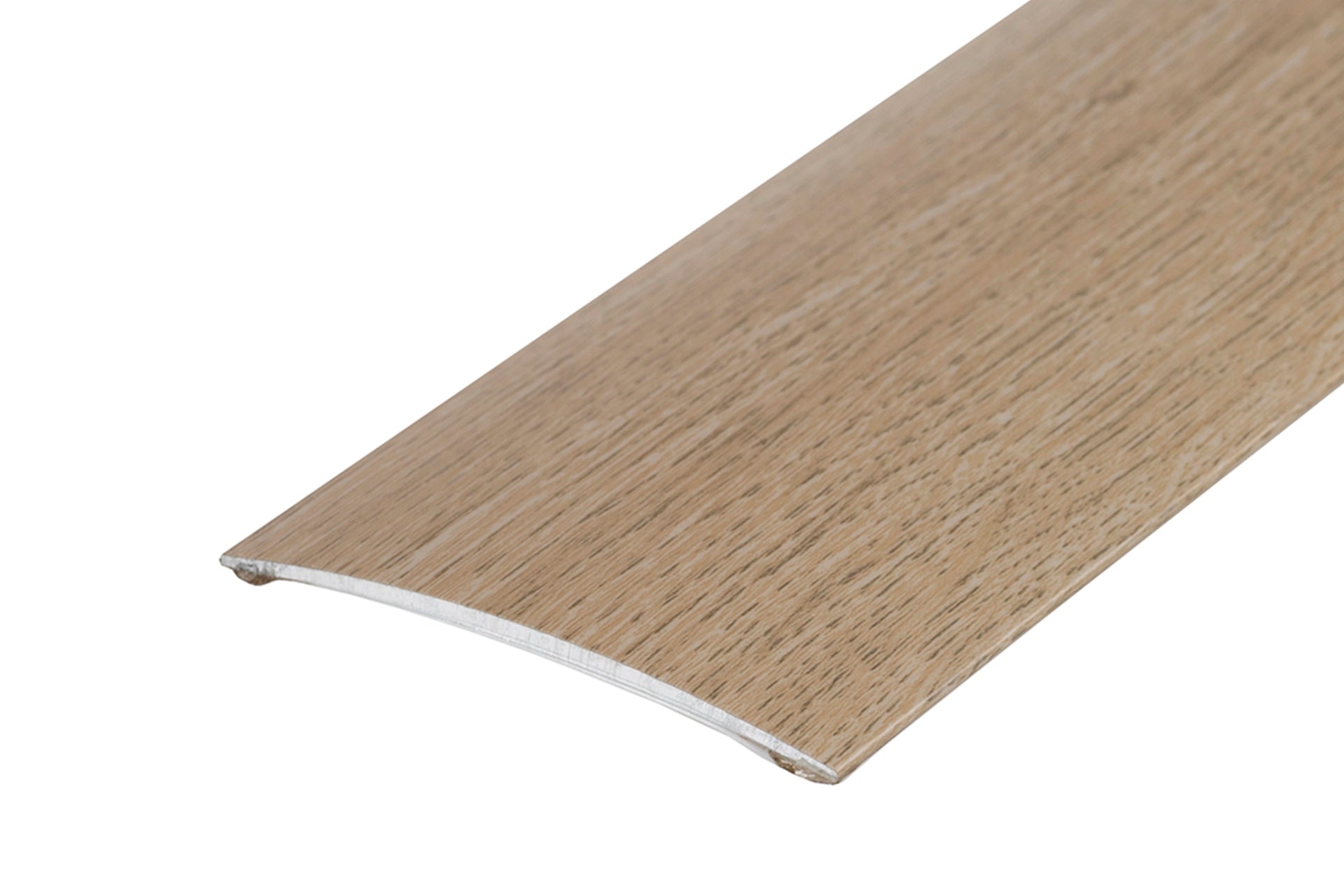 Oval aluminum threshold profile 80x5.1mm glued Cezar Light Oak Matte 1m