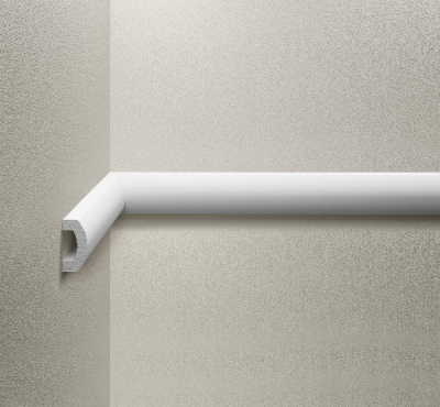 Listwa naścienna gładka 40x20,0mm Cezar Biały mat 2,44m