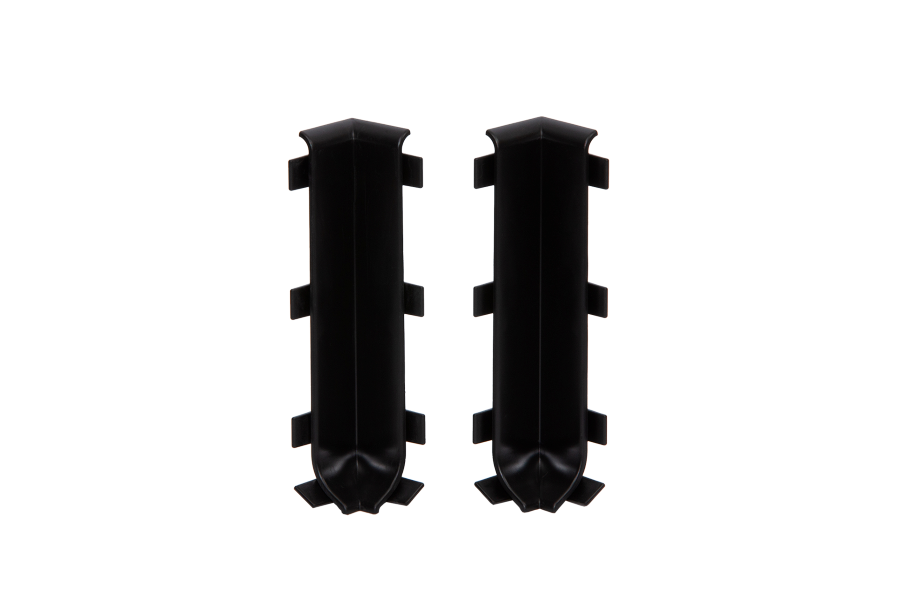 Internal corner for skirting board 80mm 1 set = 2 pcs Cezar Black RAL9005 Matt