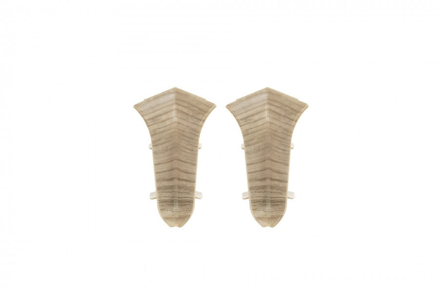 Narożnik wewnętrzny do listwy przypodłogowej Classic 22x59mm 1kpl=2szt Cezar Dąb Riverside Mat