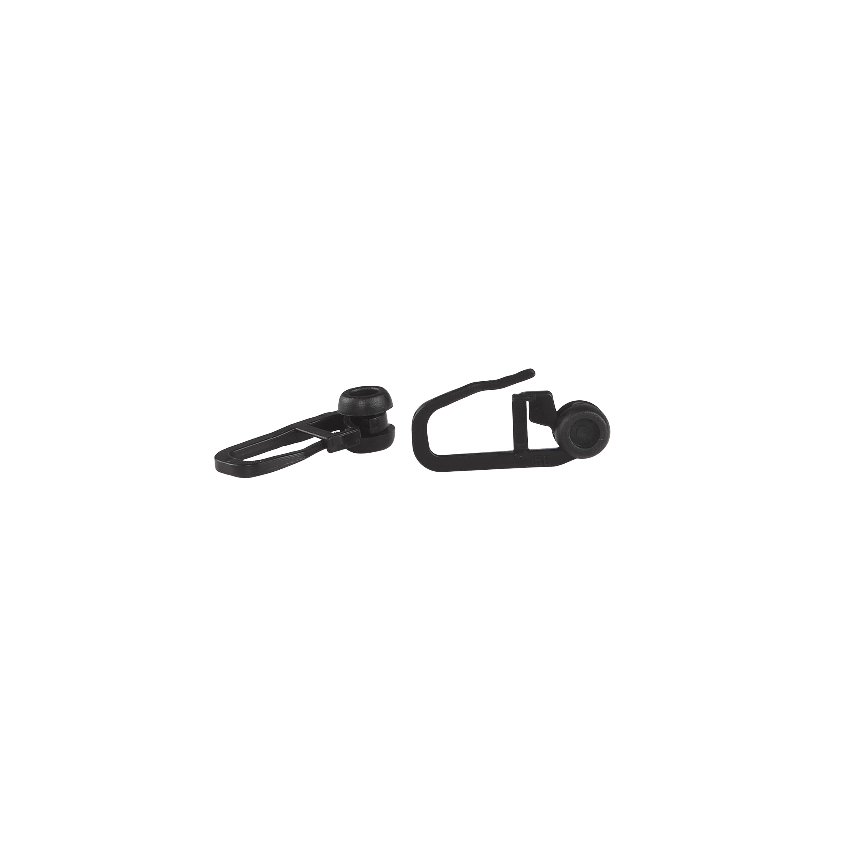 Agrafka z rolką PVC do szyny PROLINE 1opak=50szt Cezar Czarny RAL9005