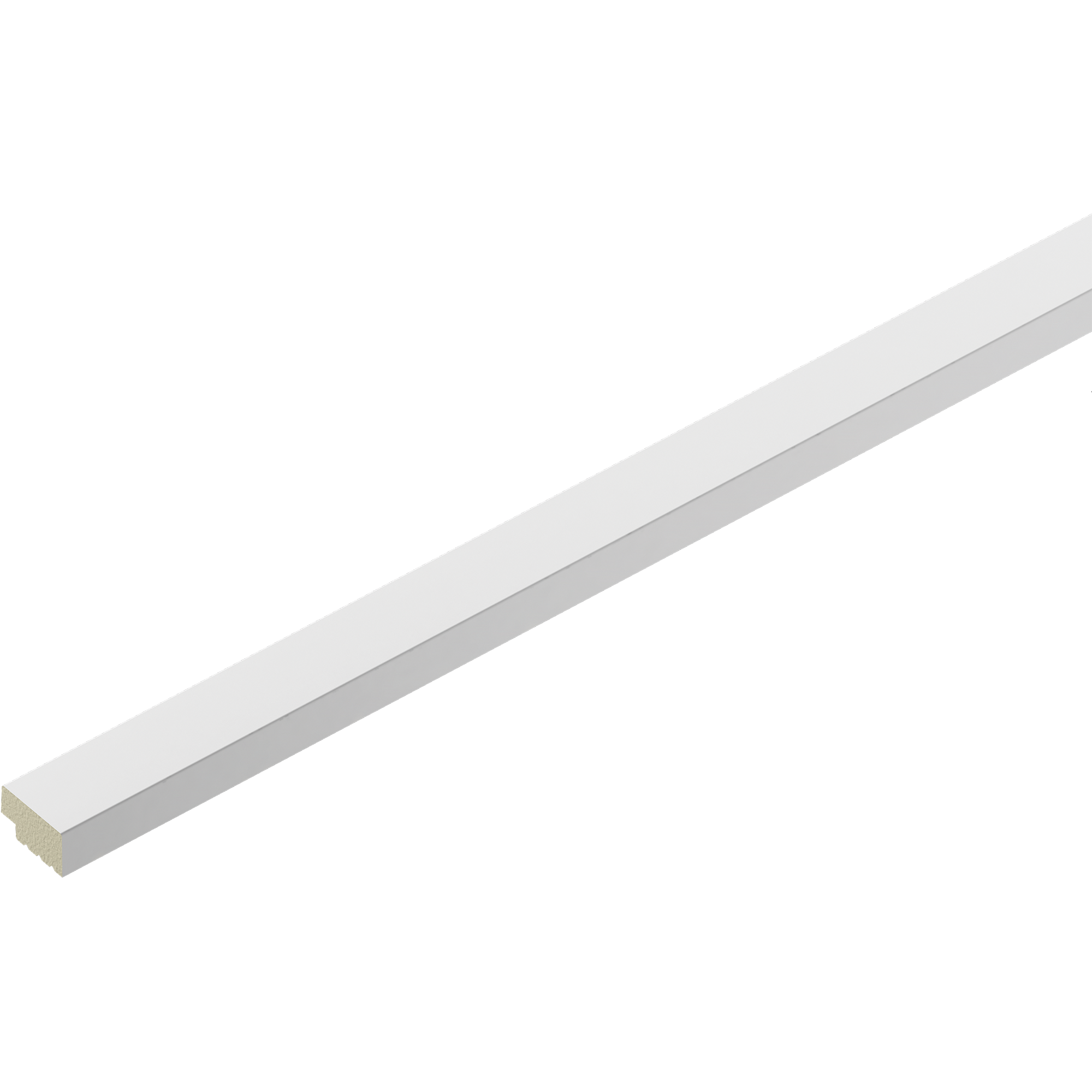 Listwa zakończeniowa do panelu ściennego THALIA02 28,5x15mm Cezar Biały mat 2,80m