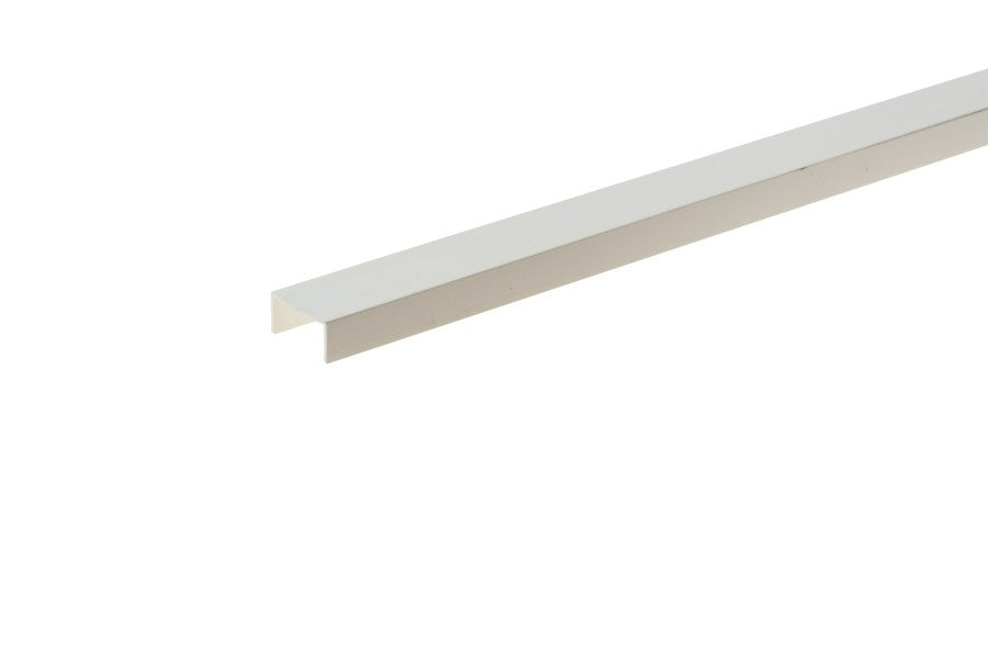 PVC U-shaped profile 18x10x1mm L= 1.00m White RAL 9003
