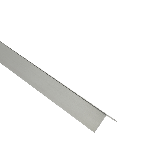 AL angle section 20x20x1mm L= 2.50m Gray Metal Brush