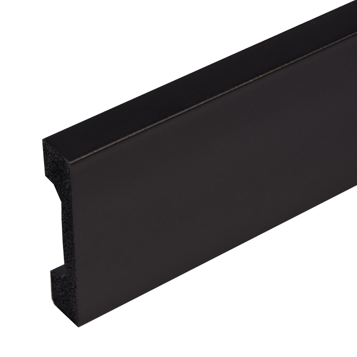 Listwa przypodłogowa 68,4x15,3mm LPC-23 Creativa by Cezar Czarny RAL9005 mat 2,44m