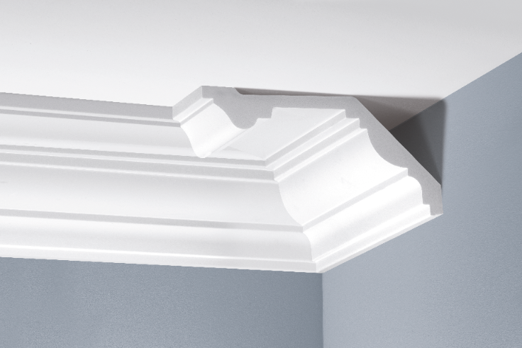 Listwa gzymsowa gładka LGG-09 Cezar Biały 2,40m