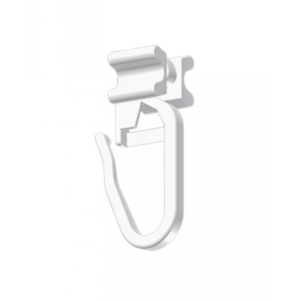 PVC safety pin with slide for PRIMELINE rail 1 set = 20 pcs Cezar Biały