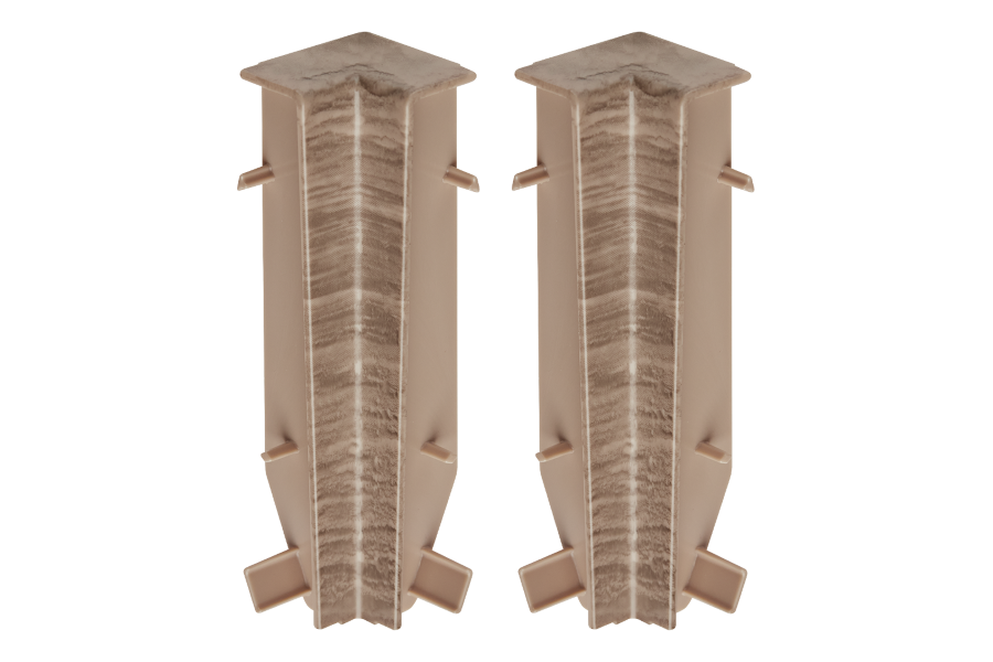 Narożnik wewnętrzny do listwy przypodłogowej MASTERLINE 13x80mm 1kpl=2szt Cezar Light Coffee Mat