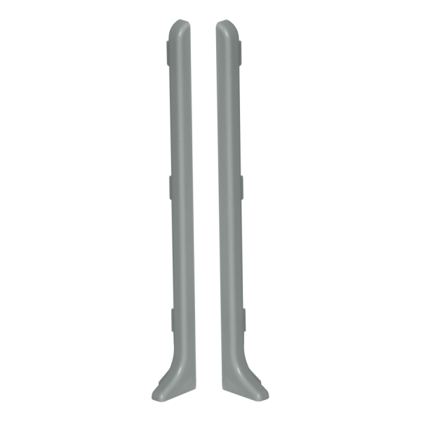 End caps for skirting board 100mm 1 set = 2 pcs (L+R) Cezar Platyna El-Poler Brushed Gloss