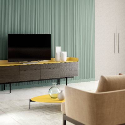 Panel ścienny THALIA03 147x8,5mm Cezar Biały mat 2,80m