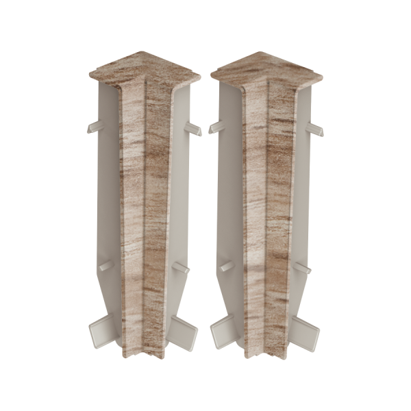Internal corner for MASTERLINE skirting board 13x80mm 1 set = 2 pcs Cezar Pacyfik Mat