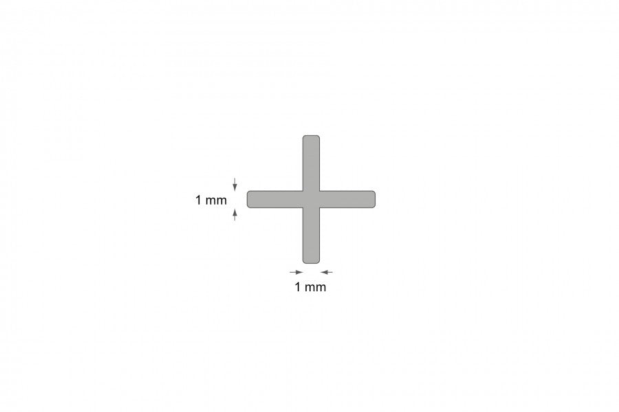 Krzyżyki do glazury uniwersalny 1mm Cezar Mat