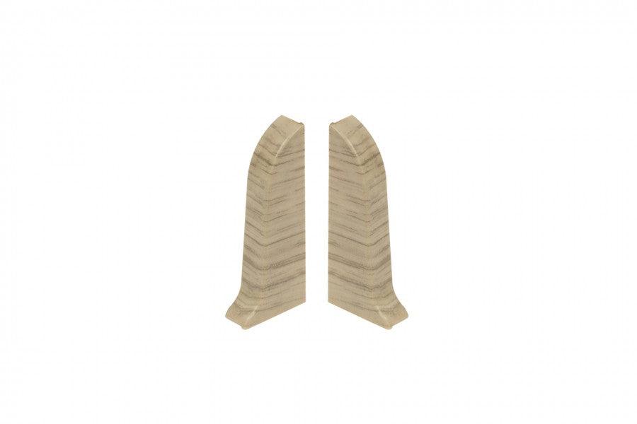 End caps for Classic skirting board 22x59mm 1 set = 2 pcs (L+R) Cezar Oak Riverside Matt