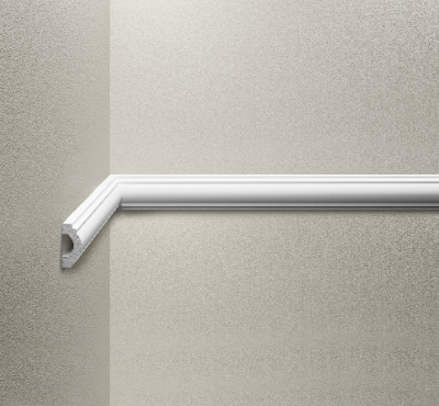 Listwa naścienna gładka 34x15,4mm Cezar Biały mat 2,44m