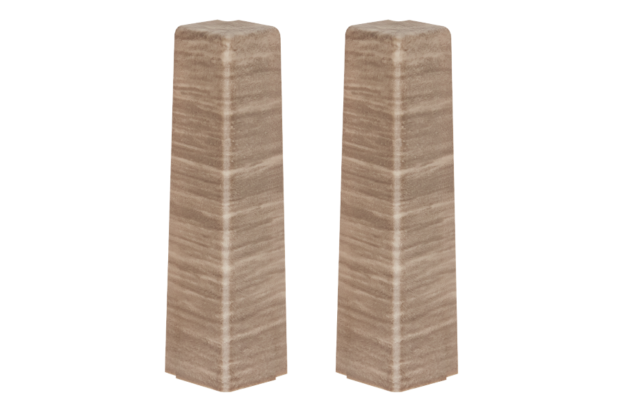 External corner for MASTERLINE skirting board 13x80mm 1 set = 2 pcs Cezar Light Coffee Mat