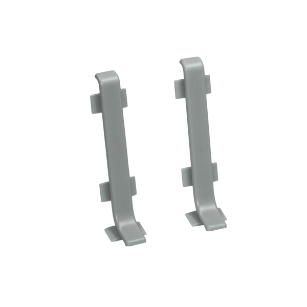Skirting board connector 59mm 1 set = 2 pcs Cezar Platinum El-Poler Brushed Gloss