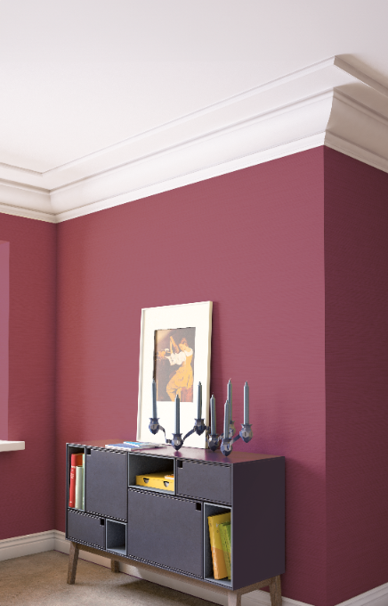 Smooth cornice strip LGG-20 Cezar White 2.40m