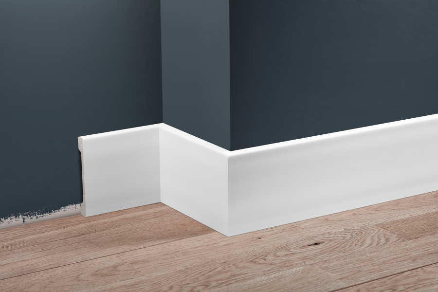Listwa przypodłogowa LPC-38 95x12mm Cezar Biały Mat 2,44m