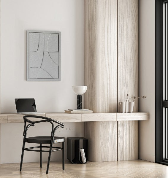 Wall Decor 500x700x18mm ABSTRACT 5 MURSO Milky Grey