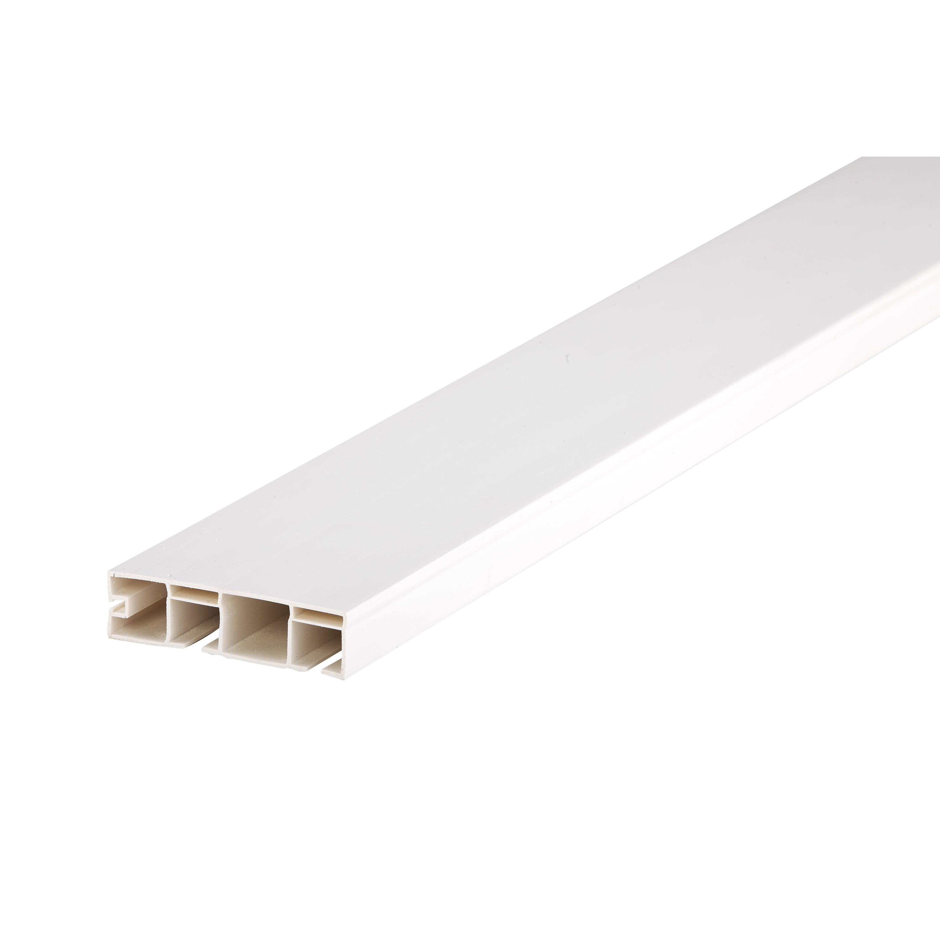 Szyna sufitowa PVC podwójna SMART2 55mm Cezar Biała 3m