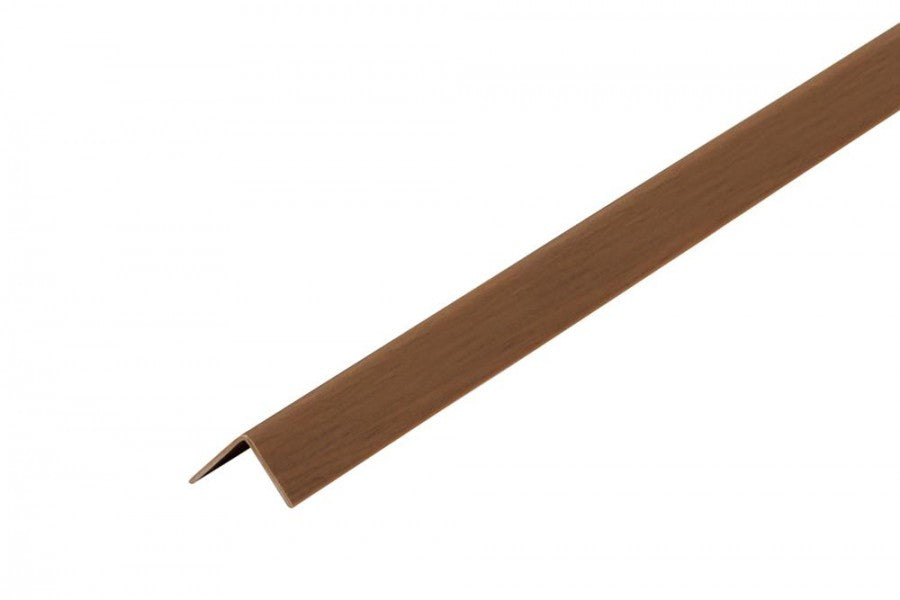 Kątownik PVC 10x10x1,1mm Cezar Orzech Mat 2,75m