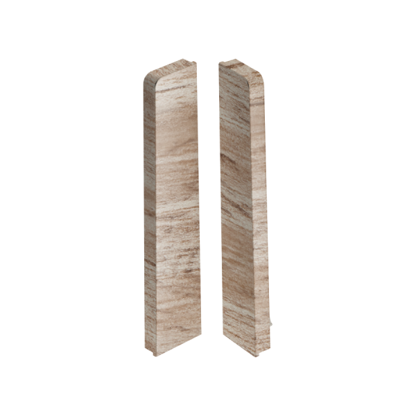 End caps for MASTERLINE skirting board 13x80mm 1 set = 2 pcs (L+R) Cezar Pacyfik Mat
