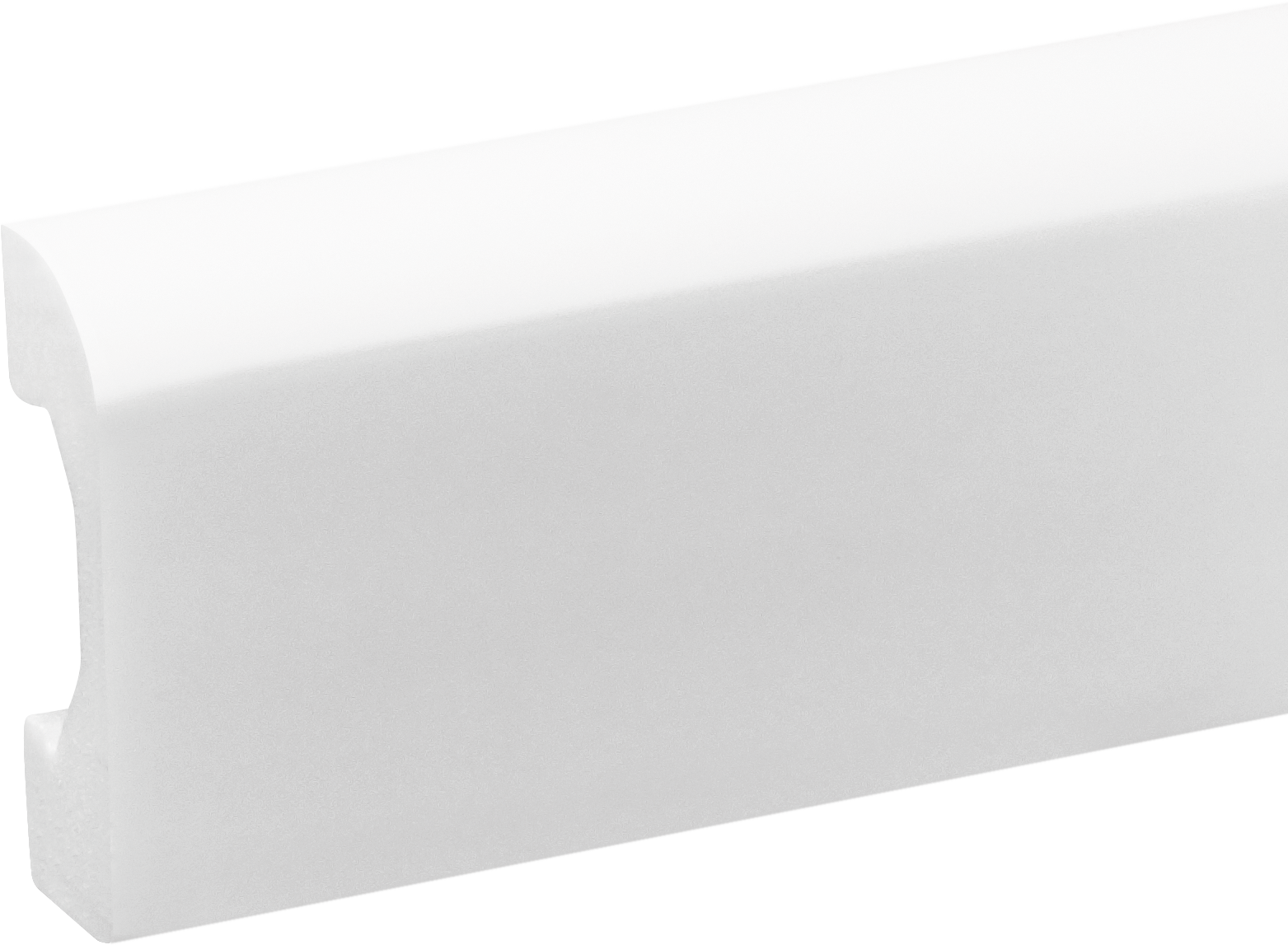 Listwa przypodłogowa LPC-04 49,5x14mm Cezar Biały Mat 2,44m