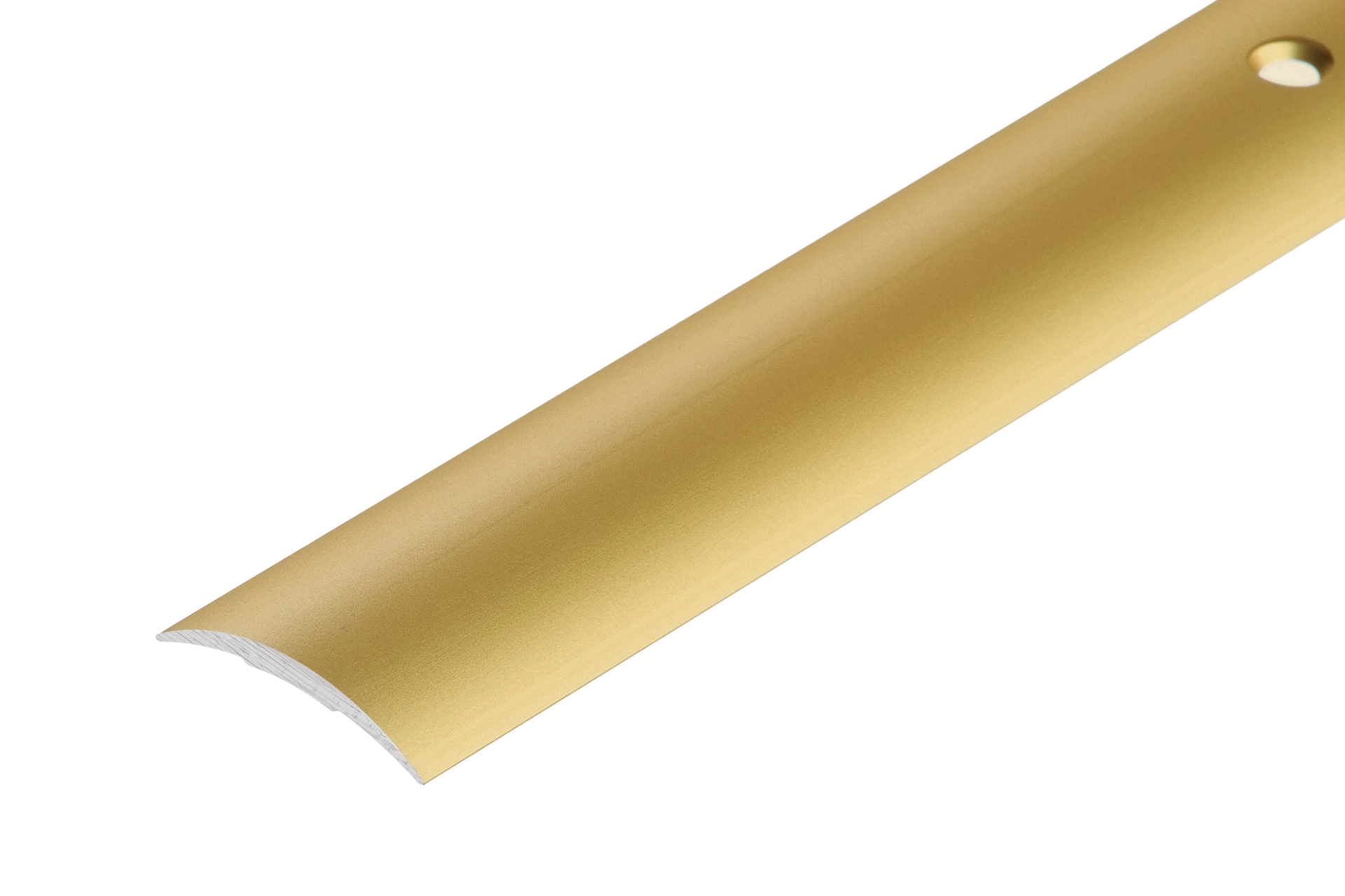 Profil progowy owalny aluminiowy 30mm Cezar Złoty Mat 0,90m