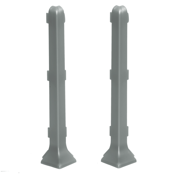 External corner for skirting board 100mm 1 set = 2 pcs Cezar Platyna El-Poler Brushed Gloss