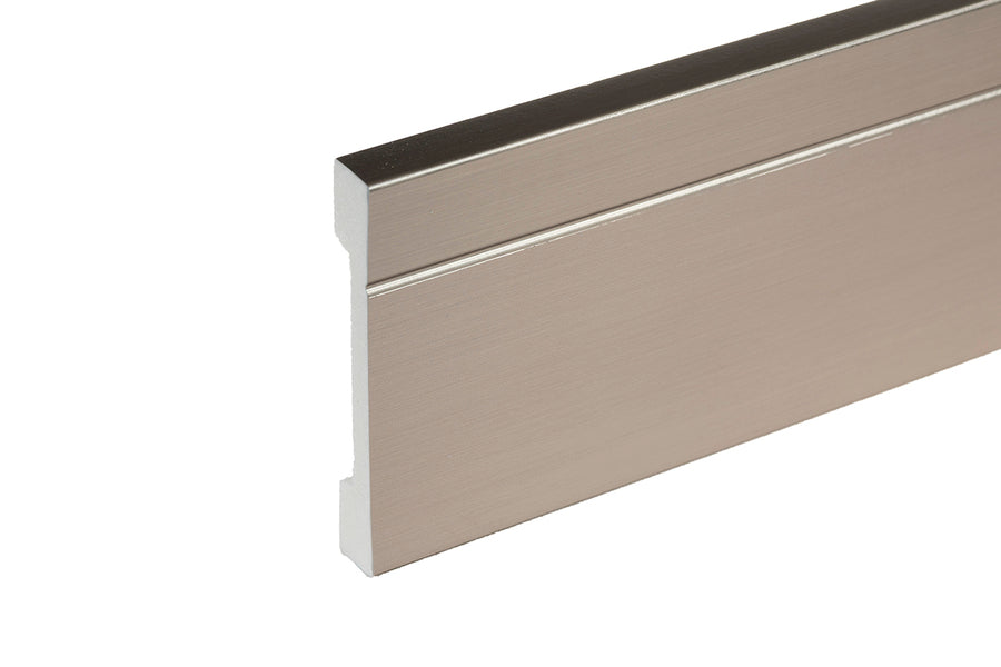 LPC-20 skirting board 108x15.9mm Cezar Champagne Brushed Gloss 2.44m