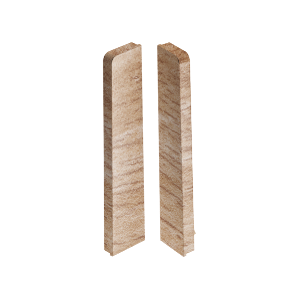 End caps for MASTERLINE skirting board 13x80mm 1 set = 2 pcs (L+R) Cezar Marsylia Mat
