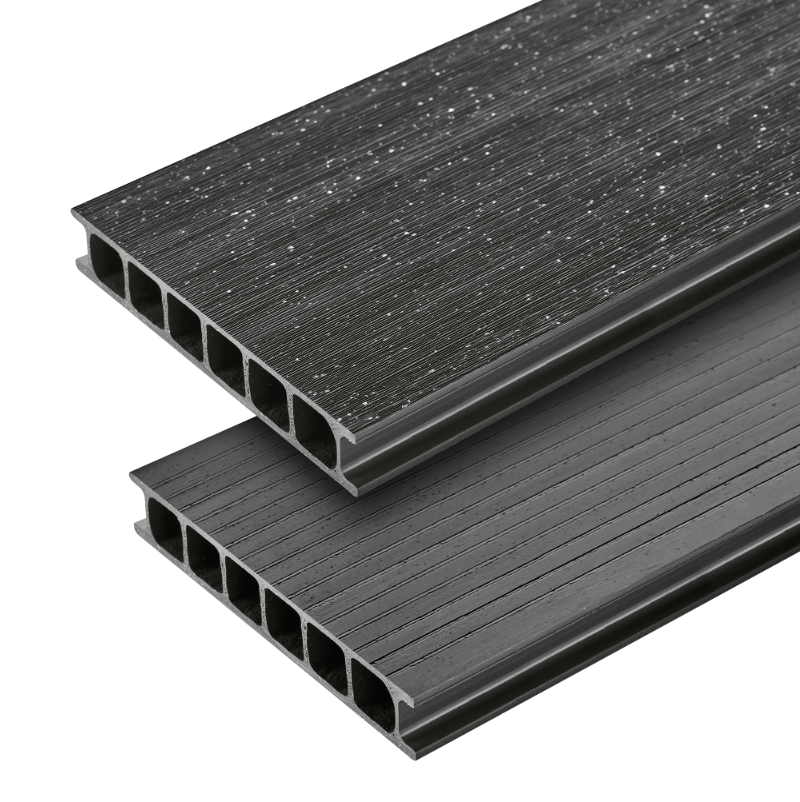 Deska ogrodowa PVC 180x30mm Cezar Szary Ciemny RAL7021 2,20m