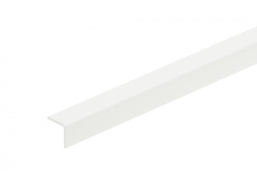 Kątownik PVC 20x20x1,1mm Cezar Biały RAL9003 Mat 1m