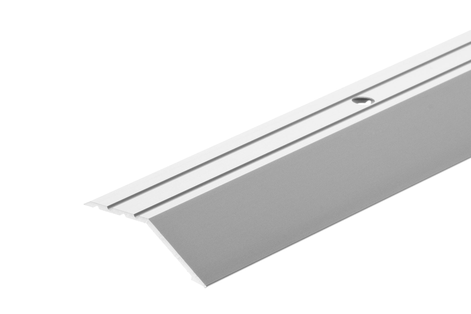 Profil progowy skośny aluminiowy 46x16mm Cezar Srebrny Mat 1m