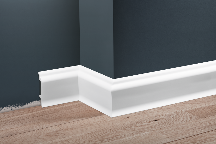 Listwa przypodłogowa LPC-16 83x19mm Cezar Biały Mat 2,44m