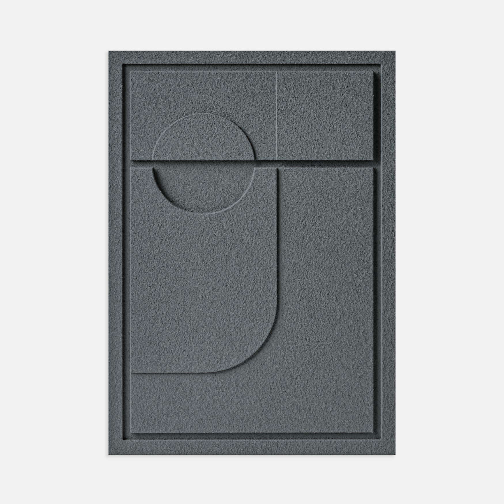 Wall Decor 500x700x18mm GEOMETRIC 2 MURSO Smokey Grey