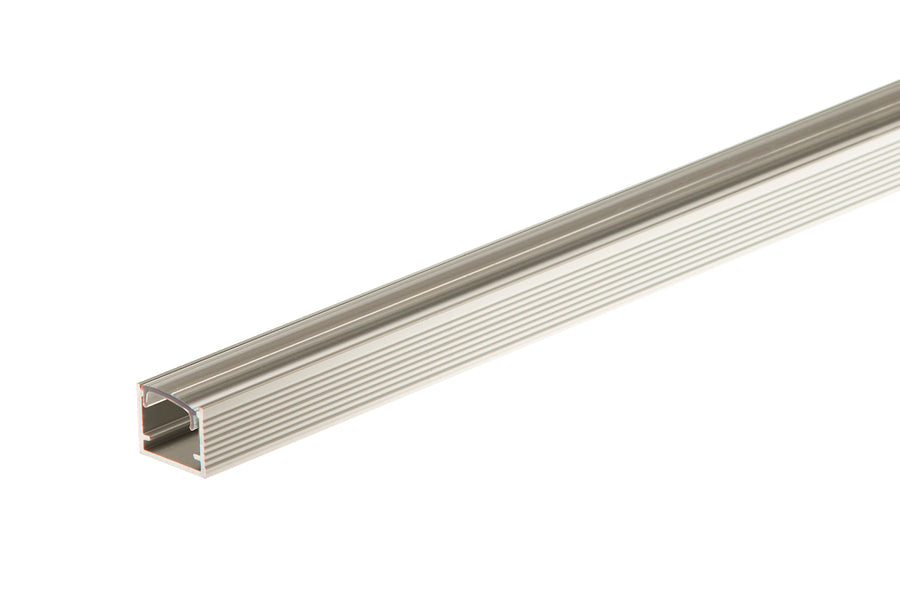 Listwa aluminiowa do taśmy LED 14x12mm (z osłoną transparentną) Cezar Srebrny Mat 1m