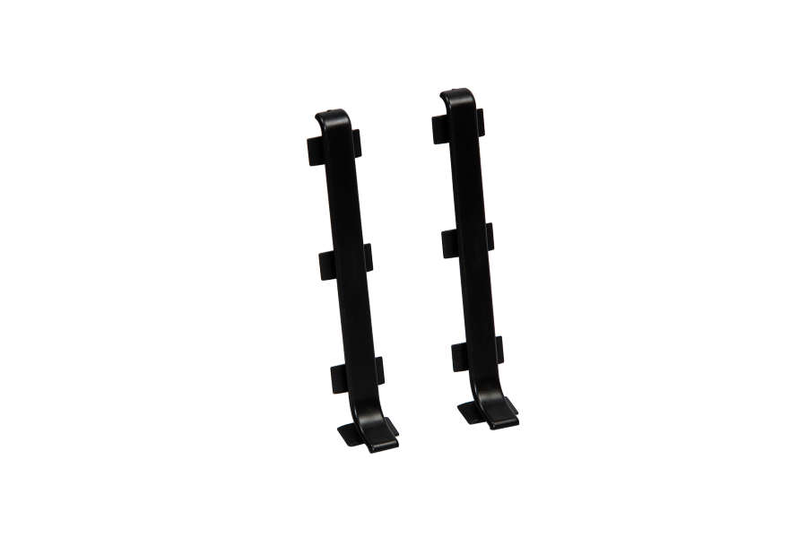 Connector for LP80 skirting board, 80mm, 1 set = 2 pcs. Cezar Black RAL9005 Matt