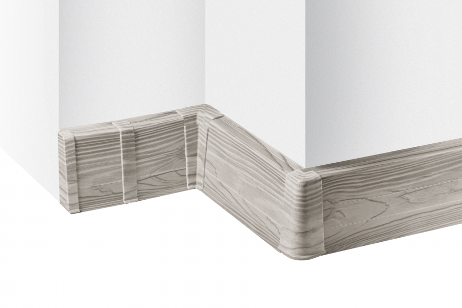 Łącznik do listwy przypodłogowej Cezar60 20x60mm 1kpl=2szt Cezar Biały RAL9003 Połysk